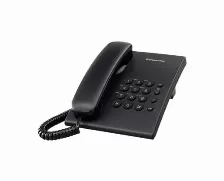 Telefono Panasonic Alambrico Basico Sin Memorias Negro(kx-ts500meb)