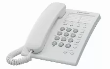 Telefono Panasonic Alambrico Basico 13 Memorias Blanco (kx-ts550mew)