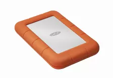 Disco Duro Externo Lacie Rugged Mini 1000 Gb, Micro-usb B 3.2 Gen 1 (3.1 Gen 1), Naranja, Plata