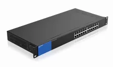  Switch Linksys 24 Puertos, Gigabit Ethernet 10, 100, 1000mbps, Montaje En Rack, Certificaion Fcc Class A, Ce, (lgs124)