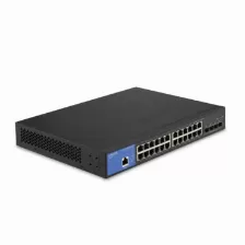 Switch Linksys Lgs328c-eu, Gestionado, 24 Puertos Gigabit (10/100/1000), 128 Gbit/s, 802.1p Qos, Negro
