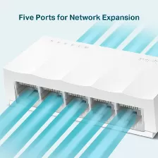 Switch Tp-link 5 Puertos, Fast Ethernet (10/100), No Administrable