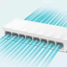 Switch Tp-link 8 Puertos Fast Ethernet (10/100) 1.6 Gbit/s Color Blanco (ls1008)