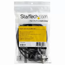 Cable Antirrobo Startech.com Tipo De Candado 2 Llaves, Longitud 2 M, Color Negro, Plata