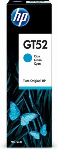 Botella De Tinta Original Hp Gt52, Cian 70 Ml