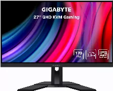  Monitor Gaming Gigabyte M27q 27pulg, Res 2?560 X 1440 (qhd), 170hz, Hdmi 2.0 X2, Display Port 1.2 X1, Usb 3.0x2, Usb Cx1