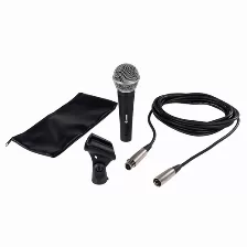 Microfono Profesional Para Voz Steren Mic-1058 Unidireccional, Alambrico, Filtro Reductor De Ruido