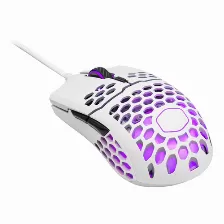 Mouse Gamer Cooler Master Mm711, Alambrico, Usb, 6 Botones, 16000 Dpi, Cable 1.8mts, Blanco Mate