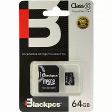  Memoria Micro Sdxc Blackpcs 64gb Clase 10 (mm10101-64)