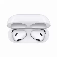 Audífonos Apple Airpods (3rd Generation) Airpods Intra Auditivo Para Llamadas/música, Micrófono Integrado, Conectividad Inalámbrico, Conector De 3.5 Mm No, Color Blanco