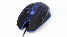 Mouse Optico Gamer Vorago Mo-501, 1000-3200 Dpi, 4 Colores Luz Led, 5 Botones, Cable 1.8m, Negro