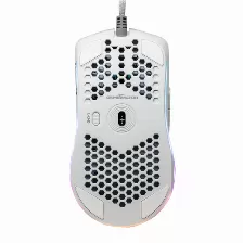 Mouse Gaming Game Factor Mog-601 Blanco, Rgb, 16000 Dpi, Sensor Pmw3389, 7 Botones