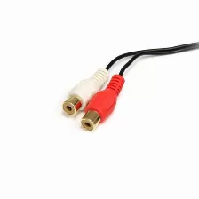Cable De Audio Startech.com Cable De 1.8m De Audio Estéreo Mini Jack A Rca - Macho A Hembra, 3,5mm, Macho, 2 X Rca, Hembra, 1.8 M, Negro
