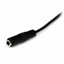 Cable De Audio Startech.com Cable De 2m De Extensión De Audífonos Mini-jack 3,5mm Estéreo Macho A Hembra - Delgado, 3,5mm, Macho, 3,5mm, Hembra, 2 M, Negro