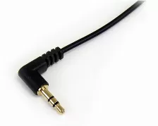 Cable De Audio Startech.com Cable Delgado De 91cm De Audio Estéreo Mini Jack De 3.5mm En ángulo Derecho Macho A Macho, 3,5mm, Macho, 3,5mm, Macho, 0.91 M, Negro