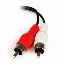 Cable De Audio Startech.com , Longitud 0,152 M, Macho/hembra, 3.5mm A 2 X Rca, Negro