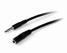  Cable De Audio Startech.com Cable De 2m Extensor De Audífonos Y Diadema Headset Mini-jack Con Plug De 3.5mm Y 4 Pines Macho A Hembra, 3,5mm, Macho,...