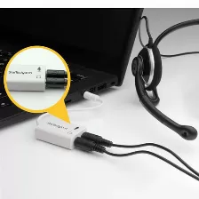 Cable Divisor De Audio Startech.com Muyhsmffadw, Blanco, 3.5mm, 2 X 3.5mm, Macho, Hembra, Cloruro De Polivinilo (pvc)