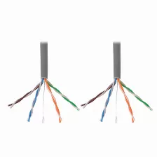 Cable De Red Tripp Lite N022-01k-gy Cable Ethernet A Granel De Pvc (utp) Con Núcleo Sólido Cat5e 350 Mhz - Gris, 304.8 M [1000 Pies], Taa, 304.80 M, Cat5, Rj-45, Rj-45