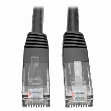 Cable De Red Tripp Lite N200-010-bk Cable Ethernet (utp) Cat6 Gigabit Moldeado (rj45 M/m), Poe, Negro, 3.05 M [10 Pies], 3.048 M, Cat6, U/utp (utp), Rj-45, Rj-45