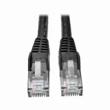 Cable De Red Tripp Lite N201-001-bk Cable Ethernet (utp) Moldeado Snagless Cat6 Gigabit (rj45 M/m), Poe, Negro, 30.48 Cm [1 Pie], 0.3 M, Cat6, U/utp (utp), Rj-45, Rj-45