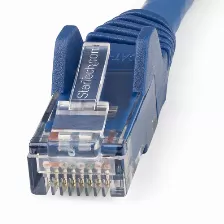 Cable De Red Startech.com Cable De 10m Cat6 Ethernet - Lszh - Cable De Red Rj45 Utp De 10gb - 650mhz - Poe De 100w - Snagless Con Alivio De Tensión - Sin Enganche - Etl - Azul, 10 M, Cat6, U/utp (utp), Rj-45, Rj-45