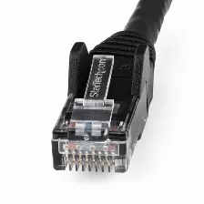 Cable De Red Startech.com Cable De 15m Cat6 Ethernet - Lszh - Cable De Red Rj45 Utp De 10gb - 650mhz - Poe De 100w - Snagless Con Alivio De Tensión - Sin Enganche - Etl - Negro, 15 M, Cat6, U/utp (utp), Rj-45, Rj-45