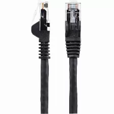 Cable De Red Startech.com Cable De 15m Cat6 Ethernet - Lszh - Cable De Red Rj45 Utp De 10gb - 650mhz - Poe De 100w - Snagless Con Alivio De Tensión - Sin Enganche - Etl - Negro, 15 M, Cat6, U/utp (utp), Rj-45, Rj-45