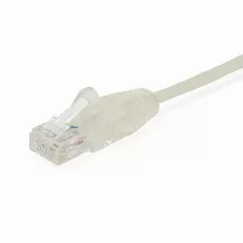 Cable De Red Startech.com Cable Cat6 De 15 Cm - Delgado - Con Conectores Rj45 Sin Enganches - Gris, 0.2 M, Cat6, U/utp (utp), Rj-45, Rj-45