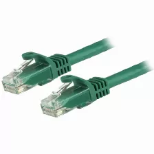Cable De Red Startech.com Cable De Red Gigabit Ethernet 15m Utp Patch Cat6 Cat 6 Rj45 Snagless Sin Enganches - Verde, 15 M, Cat6, U/utp (utp), Rj-45, Rj-45