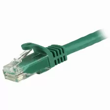 Cable De Red Startech.com Cable De Red Gigabit Ethernet 15m Utp Patch Cat6 Cat 6 Rj45 Snagless Sin Enganches - Verde, 15 M, Cat6, U/utp (utp), Rj-45, Rj-45