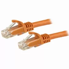 Cable De Red Startech.com Cable De 1m Naranja De Red Gigabit Cat6 Ethernet Rj45 Sin Enganche - Snagless, 1 M, Cat6, U/utp (utp), Rj-45, Rj-45