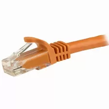 Cable De Red Startech.com Cable De 1m Naranja De Red Gigabit Cat6 Ethernet Rj45 Sin Enganche - Snagless, 1 M, Cat6, U/utp (utp), Rj-45, Rj-45