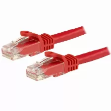 Cable De Red Startech.com Cable De 1m Rojo De Red Gigabit Cat6 Ethernet Rj45 Sin Enganche - Snagless, 1 M, Cat6, U/utp (utp), Rj-45, Rj-45
