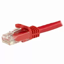 Cable De Red Startech.com Cable De 1m Rojo De Red Gigabit Cat6 Ethernet Rj45 Sin Enganche - Snagless, 1 M, Cat6, U/utp (utp), Rj-45, Rj-45