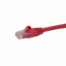 Cable De Red Startech.com Cable De 2m Rojo De Red Gigabit Cat6 Ethernet Rj45 Sin Enganche - Snagless, 2 M, Cat6, U/utp (utp), Rj-45, Rj-45