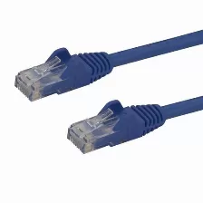 Cable De Red Startech.com Cable De Red Ethernet Snagless Sin Enganches Cat 6 Cat6 Gigabit 0.5m - Azul, 0.5 M, Cat6, U/utp (utp), Rj-45, Rj-45