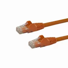  Cable De Red Startech.com Cable De Red De 0.5m Naranja Cat6 Utp Ethernet Gigabit Rj45 Sin Enganches, 0.5 M, Cat6, U/utp (utp), Rj-45, Rj-45