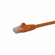 Cable De Red Startech.com Cable De Red De 0.5m Naranja Cat6 Utp Ethernet Gigabit Rj45 Sin Enganches, 0.5 M, Cat6, U/utp (utp), Rj-45, Rj-45