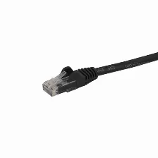 Cable De Red Startech.com Cable De Red De 15cm Negro Cat6 Utp Ethernet Gigabit Rj45 Sin Enganches, 0.2 M, Cat6, U/ftp (stp), Rj-45, Rj-45