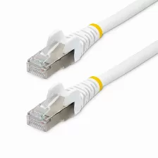  Cable De Red Startech.com Cable De 1.5m De Red Ethernet Cat6a - Blanco - Low Smoke Zero Halogen (lszh) - 10gbe - 500mhz - Poe++ De 100w - Snagless ...