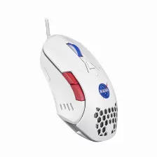 Mouse Techzone Ns-gm03 óptico, 6000 Dpi, Interfaz Usb Tipo A, Color Azul, Rojo, Blanco