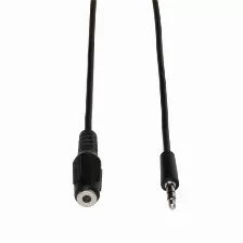 Cable De Audio Tripp Lite P311-006 Cable De Extensión De Audio 3.5 Mm Mini Estéreo Para Bocinas Y Audífonos (m/h), 2 M [6 Pies], 3,5mm, Macho, 3,5mm, Hembra, 2 M, Negro