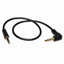  Cable De Audio Tripp Lite P312-003-ra Cable De Audio Mini Estéreo De 3.5 Mm Con Una Clavija En ángulo Recto (m/m), 1 M [3 Pies], 3,5mm, Macho, 3,5m...