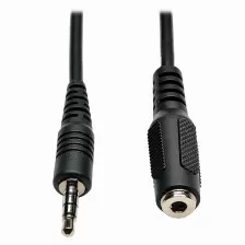 Cable De Audio Tripp Lite P318-006-mf Cable De Extensión Para Diadema Trrs De Audio De 4 Posiciones Mini Estéreo De 3.5 Mm (m/h), 2 M [6 Pies], 3,5mm, Macho, 3,5mm, Hembra, 1.83 M, Negro