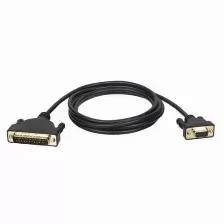 Cable Serial Tripp Lite P404-006 Cable De Oro Para Módem Serial A (db25 A Db9 M/h), 1.83 M [6 Pies], Negro, 1.83 M, Db9, Db25, Macho, Hembra
