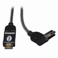 Cable Hdmi Tripp Lite P568-003-sw Cable Hdmi De Alta Velocidad Con Conectores Giratorios, Video Digital Con Audio, Uhd 4k (m/m), 91 Cm [3 Pies], 0.91 M, Hdmi Tipo A (estándar), Hdmi Tipo A (estándar), 3840 X 2160 Pixeles, 10.2 Gbit/s, Negro
