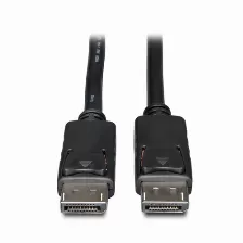 Cable Displayport Tripp Lite P580-020 Cable Displayport Con Conectores De Seguridad, 4k (m/m), Negro, 6.09 M [20 Pies], 6.1 M, Displayport, Display...