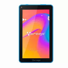 Tablet Vorago Pad-7 Rockchip 1.5 Ghz 2gb Ram, 32gb Almacenamiento, 7 Pulgadas, Pantalla De 1024 X 600, Camara Trasera/frontal, Android 11, Color Azul