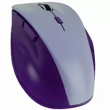 Mouse Perfect Choice Thumb 6 Botones, 1600 Dpi, Interfaz Rf Inalámbrico, 10 M, Batería Aaa, Color Lila, Púrpura